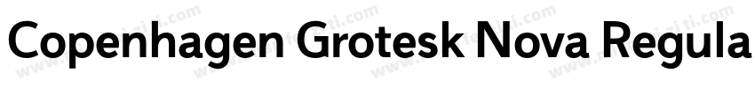 Copenhagen Grotesk Nova Regular字体转换